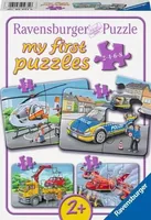 Ravensburger Puzzle Meine Einsatzfahrzeuge 2, 4, 6, 8 Teile - Motiv: Fahrzeuge - Altersempfehlung ab: 2 Jahren - Tiefe: 4.5 cm - Breite: 16 cm - Effekte: Grosse Puzzleteile - Nachhaltigkeit: FSC®