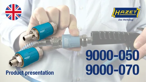 Sicherheits-Kupplung 9000-060, 1/4"" (blau, für Druckluftschlauch)