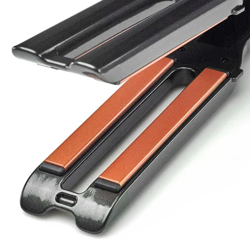 Revlon Haarglätter Double Straight - Ionentechnologie: Nein - Haarglätter Eigenschaften: Automatische Sicherheitsabschaltung - Glätten - Verriegelungsmechanismus - Einstellbare Temperatur - Material Glättplatten: Keramik - Anwender: Heimanwender