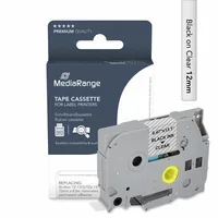 MediaRange Schriftbandka. Brother TZ-131STZe-131S 12mm 4m s