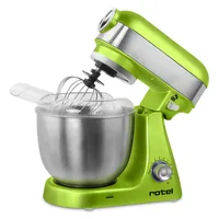 Rotel Küchenmaschine U445CH2 Grün - Funktionen: Schlagen - Rühren - Mixen - Kneten - Detailfarbe: Grün - Gerätetyp: Küchenmaschine - Leistungsaufnahme Betrieb: 1000 W - Timerfunktion: Nein - Display vorhanden: Nein
