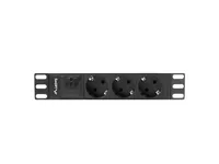 LANBERG POWER STRIP 10 RACK (1U, 16A, 3X SHUKO)