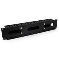 StarTech.com Horizontal 2U Server Rack Cable Management Finger Duct w/ Cover - 19" Network Rack Wire Duct Raceway Panel - Slotted Wire Duct