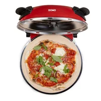 Domo Pizzaofen DO9284PZ - Anzahl Personen: 1 - Detailfarbe: Rot - Leistung: 1200 W - Produkttyp: Pizzamaker