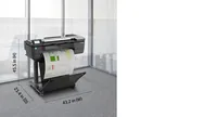 HP Designjet T830 24-in Multifunction Printer Großformatdrucker WLAN Tintenstrahl Farbe 2400 x 1200 DPI 610 x 1897 mm Ethernet/LAN