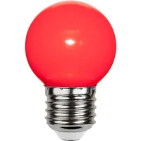 Star Trading LED Leuchtmittel E27 G45 Outdoor Lighting Rot, 1W, 220-240V - Energieeffizienzklasse: Keine - Lampensockel: E27 - Protokoll: Ohne - Smart Home: Nicht kompatibel - Farbtemperatur Kelvin: Keine Angabe - Gesamtleistung: 1 W