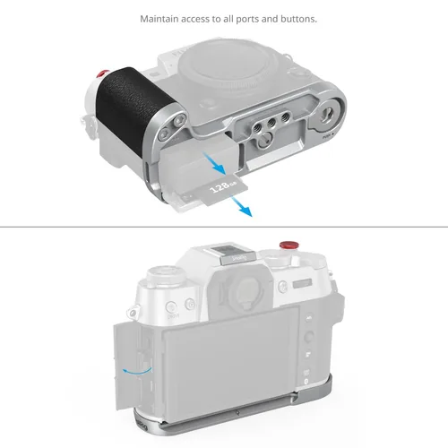 Smallrig L-Winkel Silikonhandgriff FUJIFILM X-T50 - Silber - Detailfarbe: Silber