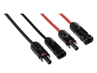 FURBER.power Solarkabel 4 mm² FC4, Set, 1 m - Anschluss Seite B: FC4 Stecker (kompatibel mit MC4 - DL4 - TS4 - QC4) - Anschluss Seite A: FC4 Buchse (kompatibel mit MC4 - DL4 - TS4 - QC4)