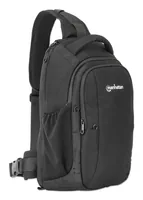 Manhattan Amsterdam Sling Backpack 13.3", Anti Theft, Black, Top Load Backpack, Carrier with Single Shoulder Strap for Notebooks and Tablets up to 13.3", Premium Padding, Front and Multiple Interior Pockets, Water-Resistant, Three Year Warranty