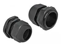 Delock Kabelverschraubung PG29, 42 mm 10 Stück, Schwarz - Gewindetyp: PG29 - Material: Kunststoff