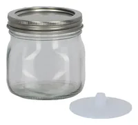 Esschert Design Einmach- und Fermentierglas S 400 ml, 1 Stück - Produkttyp: Fermentationsglas - Set: Nein - Volumen: 400 ml - Verschlusstyp: Deckel - Material: Blech - Glas - Silikon