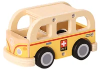 Spielba Holzspielwaren Post-Bus PTT - Themenwelt: Neutral - Fahrzeugtyp: Spielzeug - Altersempfehlung ab: 24 Monaten - Sandkastentauglich: Nein