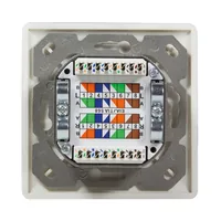 LogiLink NP0125 socket-outlet RJ-45 Metallic, White