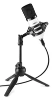 Vonyx Kondensatormikrofon CM300W Weiss - Typ: Einzelmikrofon - Bauweise: Desktop - Hand-/Stativmikrofon - Anwendungsbereich: Instrumente - Gesang & Sprache - Voice-Chat / Gaming - Wandlerprinzip: Kondensator - Richtcharakteristik: Niere - Umschaltbare Ric