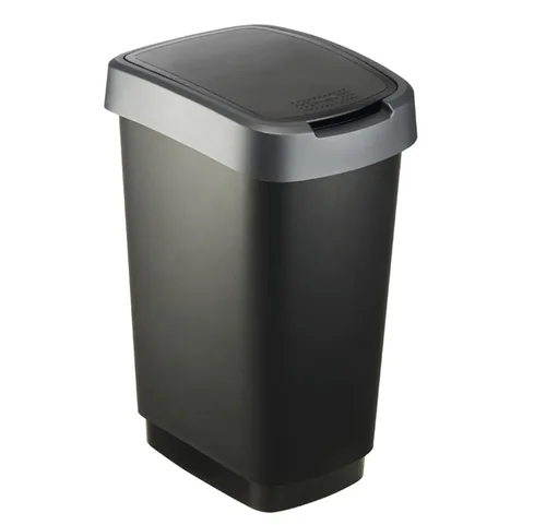 ROTHO Twist Silver - trash bin – 25l