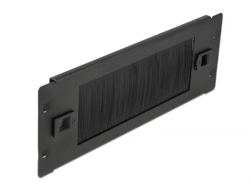 DELOCK 10"" Kabelmanagement Bürstenleiste 2 HE schwarz