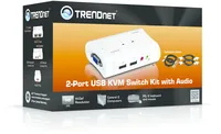 TRENDnet KVM 2-Port USB Switch Kit mit Audio