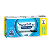 Paper Mate Kugelschreiber Flexgrip Ultra 1 mm, Schwarz - Verpackungseinheit: 1 Stück - Set: Nein - Schriftfarbe: Schwarz - Strichstärke: 1 mm - Stiftfarbe: Schwarz - Eigenschaft-Stift: Ergonomisch
