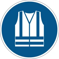 DURABLE Gebotsaufkleber 'Warnweste benutzen'