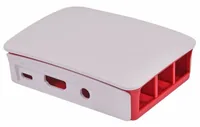 Raspberry Pi Gehäuse für Raspberry Pi 3 Typ B Rot/Weiss - Set: Nein - Zubehörtyp: Gehäuse