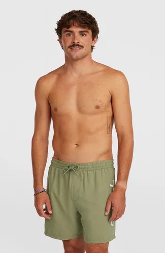 O'NEILL LOGO 16 SWIMSHORTS Gr. XS, Olivgrün - Grösse: XS - Grössensystem: EU - Detailfarbe: Olivgrün - Material: Polyester - Zielgruppe: Herren - Altersgruppe: Erwachsene