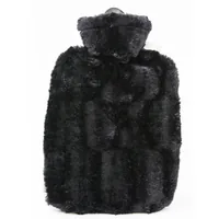 Hugo Frosch Bettflasche Wärmflasche 1.8 Liter, Schwarz - Material: Polyester - Mikrofaser - Detailfarbe: Schwarz
