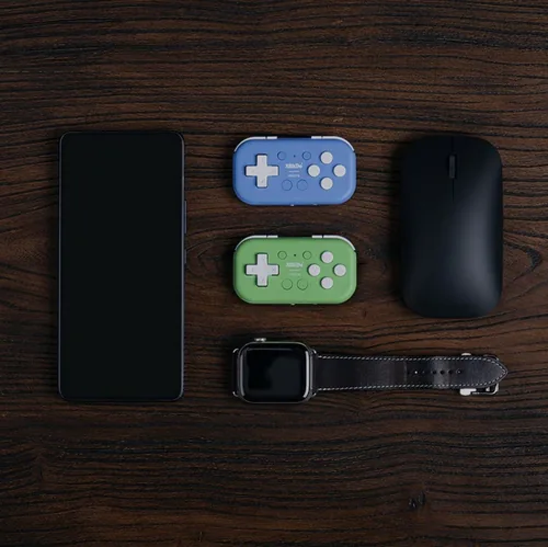 8bitdo Gamepad Micro Wireless Controller NSW2/NSW/Android Blau - Plattform: Android - Nintendo Switch - Nintendo Switch 2 - Nintendo Switch OLED-Modell - Verbindungsmöglichkeiten: Bluetooth - USB Typ-C - Controller Typ: Gamepad - Detailfarbe: Blau