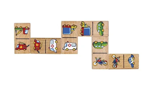 Viga Sortierspiel Domino - Altersempfehlung ab: 3 Jahren - Eigenschaften: Keine Eigenschaft - Material: Holz - Detailfarbe: Nature - Mehrfarbig