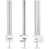 InLine Slatwall Befestigungssäulen Aluminium - für Tischhalterung Panel - 2er Set