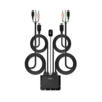 LINDY 2 Port HDMI 2.0 18G, USB 2.0 KVM Switch mit Audio