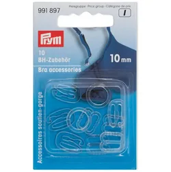 Prym BH-Zubehör Feststeller Transparent, 10 mm - Verpackungseinheit: 10 Stück - Detailfarbe: Transparent - Produkttyp: BH-Zubehör