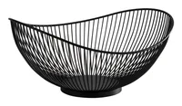 APS-Germany SVART serving basket Oval Metal Black