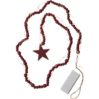 Star Trading Lichterkette Beady Rot - Produkttyp: Weihnachtslichterkette - Betriebsart: Batteriebetrieb - Set-Typ: Starterset - Fernbedienung: Nein - Smart Home: Nicht kompatibel - Lichtfarbe: Warmweiss (WW)