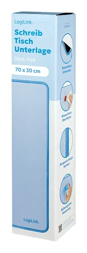 Logilink 70x30 cm XXL Schreibtischunterlage, blau