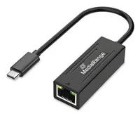 MediaRange USB-C Netzwerkadaper mit RJ45 Port,20cm, sw