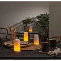 Star Trading LED-Kerzen Set Candle Diner Start Ø6.8 x 13 cm, Weiss, 5 Stk - Betriebsart: Akkubetrieb - Fernbedienung: Nein - Aussenanwendung: Ja - Höhe: 13 cm - Timerfunktion: Nein - Set: Ja