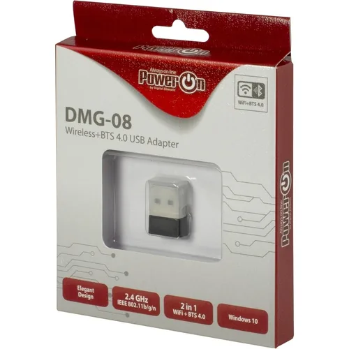 Inter-Tech Wi-Fi 4 USB Adapter DMG-08 WiFiBTS 4 150Mbps retail