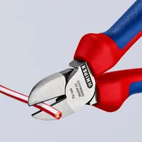 KNIPEX Seitenschneider schwarz atramentiert poliert 160 mm