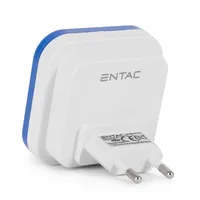 Entac Nachtlicht 0.5W quadratisch CW Blue Dämmerungssensor