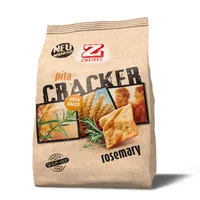 Zweifel Apéro Baked Pita Cracker Rosemary 90 g - Produkttyp: Crackers - Nährwertangabe pro: 100 g - Energiegehalt (in kj): 1883 KJ - Energiegehalt (in kcal): 448 Kcal - Fett: 14 g - Gesättigte Fettsäuren: 2.4 g