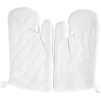Creativ Company Grillhandschuh 18 x 28 cm 2 Stück, Weiss - Material: Baumwolle - Detailfarbe: Weiss - Textil-Art: Grillhandschuh