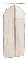 Zeller Present Kleiderschutzhülle Stripes, Vlies, 59 x 119 cm, Braun - Breite: 59 cm - Vakuumierfähig: Nein - Höhe: 119 cm - Verpackungseinheit: 1 Stück - Material: Kunststoff