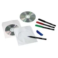 1x50 Hama CD-ROM-Papierhüllen weiss                      62671
