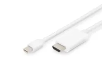 Digitus AK-340304-020-W video cable adapter 2 m Mini DisplayPort HDMI Typ A (Standard) Weiß