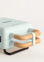 Create Waffeleisen Stone 2 in 1 Compact Pastellblau - Leistung: 800 W - Anzahl pro Durchgang: 1 - Motiv: Würfel