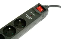 Gembird SPF5-C-5 surge protector Black 5 AC outlet(s) 250 V 1.5 m