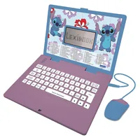 Lexibook Lern-Laptop Stitch DE/ENG mit 124 Aktivitäten Blau/Lila - Sprache: Englisch - Deutsch - Altersempfehlung ab: 4 Jahren - Speicherkapazität: 0 GB - Detailfarbe: Blau - Lila