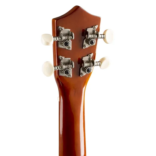 MAX Ukulele UKEY Set Soprano Dunkel Natur 21 Zoll