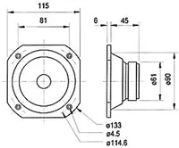 Visaton Breitbandlautsprecher IP65 FRS 10 WP - Impedanz: 8 ? - Lautsprecher Kategorie: Breitband - Durchmesser: 4  - Aktiv Lautsprecher: Nein - Nennleistung: 25 W - Montage: Einbau