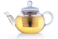 Creano Teekanne 0.8 l, Transparent - Material: Borosilikatglas - Detailfarbe: Transparent - Filtertyp: Edelstahlfilter - Fassungsvermögen: 0.8 l - Kompatible Kochfelder: Manuell - nicht für Kochfelder
